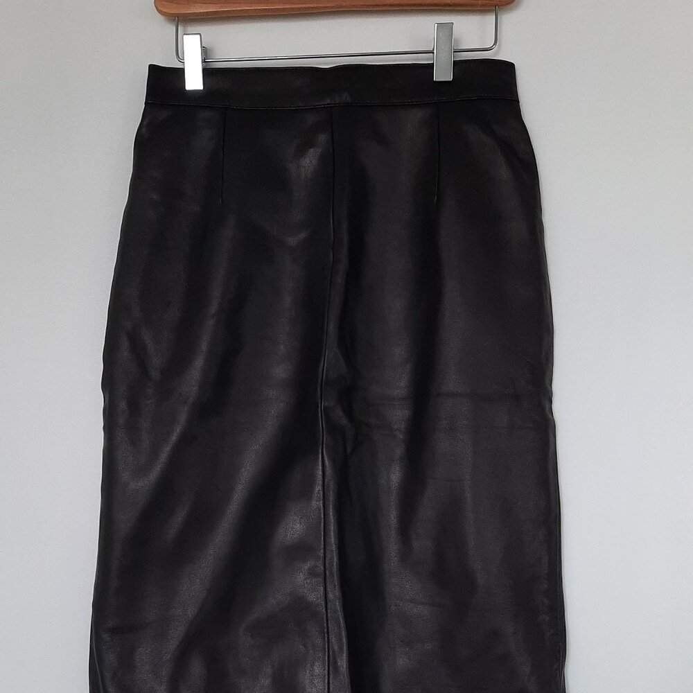 DANIER - Leather Pencil Skirt - Black - Size 6